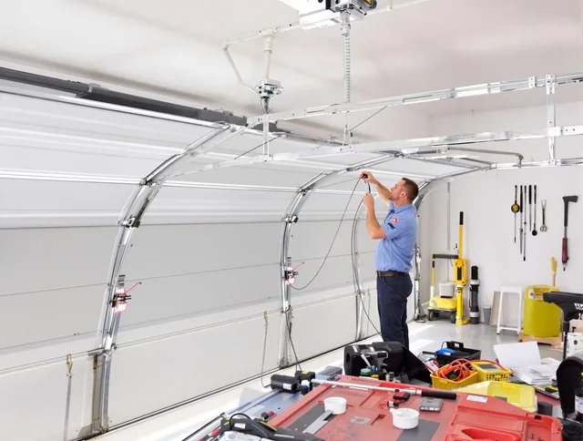 Garage door cable repair service by Bedford Heights Garage Door Repair in Bedford Heights