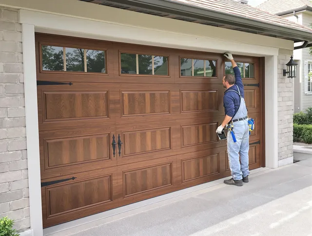 Custom garage door showcase by Bedford Heights Garage Door Repair in Bedford Heights