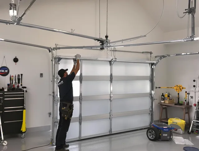 Bedford Heights Garage Door Repair certified team performing precision garage door installation in Bedford Heights