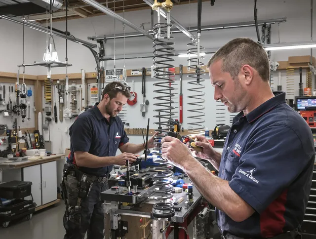 Garage door spring repair service by Bedford Heights Garage Door Repair in Bedford Heights